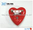 Heart Shaped Flashing LED Badges For Festival Items , Party Flashing Items